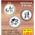 Médaille : Réf. ME32 - ø 32 mm